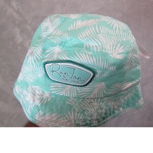 Ron Jon Surf Shop Bucket Hat Palm Leaf Print Beach Sun‎ One Size Beach Fishing